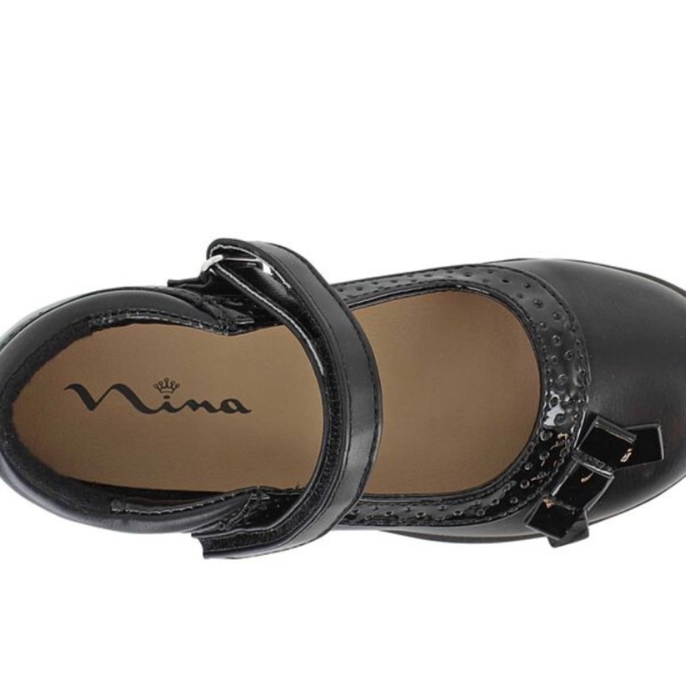 Nina P-Luna Black Nappa - Size 4 M (Big Kids) - new in box - never worn
